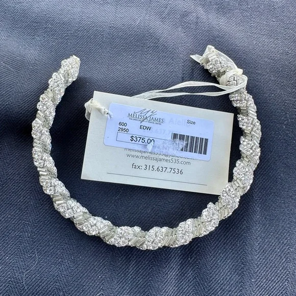 Melissa James Brand New Wedding head piece/band